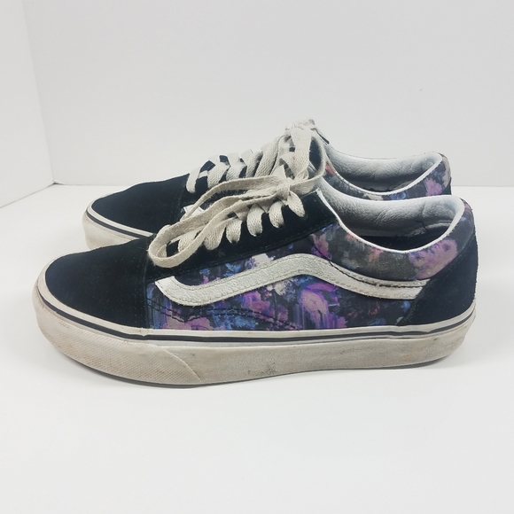 Vans Purple Black Suede Skateboard Sneaker - Picture 4 of 9